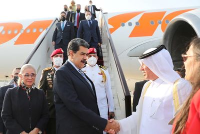 Venezuela's Maduro arrives in Qatar and will meet the emir