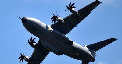 Airbus A-400M causes huge boom as it flew over West Country