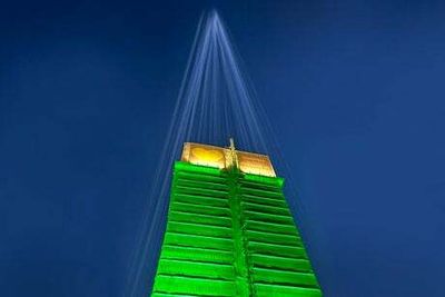 Grenfell: 72 beams of light illuminate night sky above tower in moving tribute