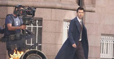 Explosive Doctor Who filming sees David Tennant return as the Time Lord