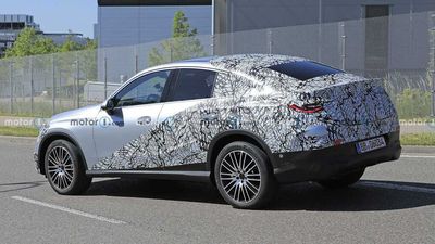 2023 Mercedes GLC Coupe Makes Spy Photo Debut With Swoopy Roofline