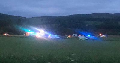 Four teens rushed to hospital after car crash on major Scots road
