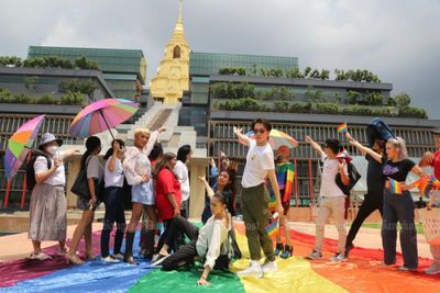 LGBTQI+ group gathers at Parliament to demand passage of Marriage Equality Bill