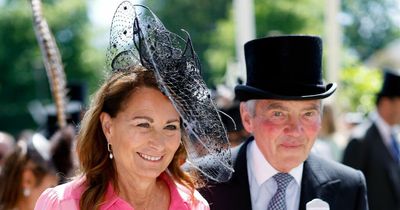 Carole Middleton wears daughter Kate's pink dress as she joins in-laws at Royal Ascot