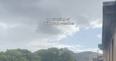 'Wild' Edinburgh TikTok shows how weather changes in one evening