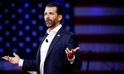 Trump Jr urged fans to sign his father’s birthday card (only if they send a donation)