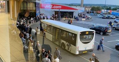 Airport ‘mid week mayhem’ sees queues snaking in car park and four hour delays