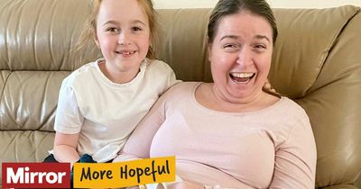 Brain damaged and wheelchair-bound mum defies odds and completes charity walk