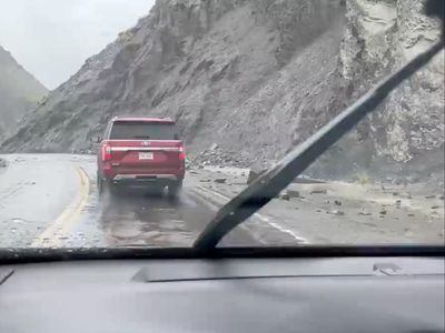 Video shows Yellowstone visitors narrowly missing rockfall amid flood devastation