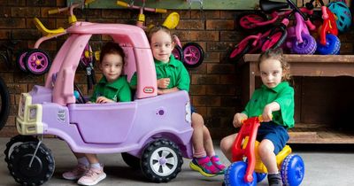 Keen triplets lending a hand for Give Me Five for the Canberra Hospital