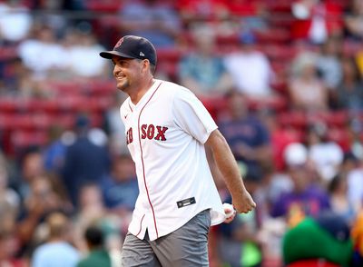 New England native Keegan Bradley didn’t waste any time with his first pitch Tuesday night at Fenway