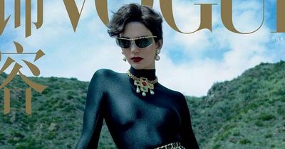 Kendall Jenner looks every inch a supermodel as she poses in catsuit for Vogue China