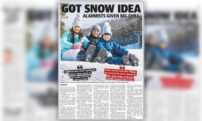 White lies: Daily Telegraph’s excitement over bumper snow season skates over facts