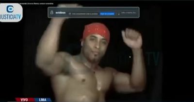 Male stripper interrupts Peruvian president's online corruption hearing in lewd gaffe