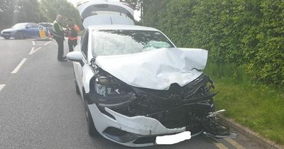 BMW passengers 'make flight' after smash outside Manchester Airport car park