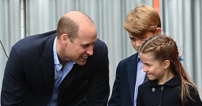 Prince William says Charlotte is a 'budding star' as she asks dad to share message