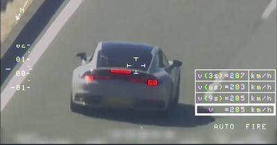 Irish Porsche driver arrested in Spain after being caught speeding at 285kmh by a police helicopter