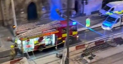 Video captures moment Edinburgh residents forced to abandon their home during fire