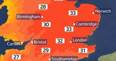 How hot it will get where you are on Friday as Met Office forecasts 30°C temperatures