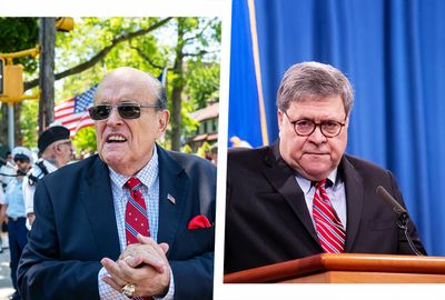 Barr runs for cover; Rudy's the fall guy
