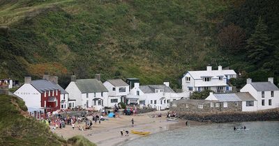 The Welsh beach bar where people drink on the sand with an idyllic backdrop