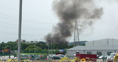 Fire crews battling large blaze at recycling centre in Scots industrial estate