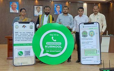 KMC becomes first ULB in Andhra Pradesh to launch WhatsApp chatbot