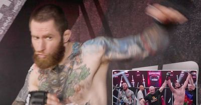 Russian MMA fighter forced to cover up Nazi tattoo before losing bout