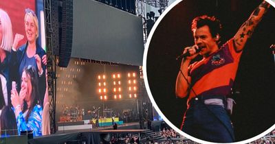 Harry Styles' school teacher describes moment 'adorable' star halted Manchester gig to find her