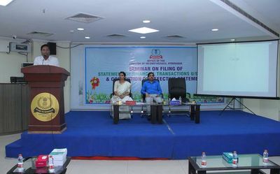 I-T Dept arm conducts seminar on statement of financial transactions