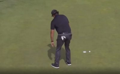 Phil Mickelson had a complete meltdown putting in the first round of the U.S. Open