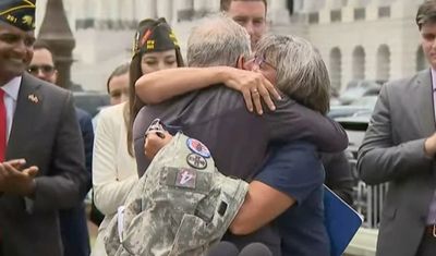 Emotional mother-in-law says she no longer has to ‘carry’ late veteran ‘on shoulders’ as burn pits bill passes