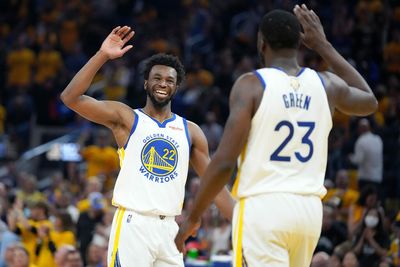 Cameras caught Andrew Wiggins hilariously eying the officials as Jayson Tatum fouled him