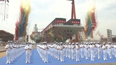 China launches third aircraft carrier, the Fujian