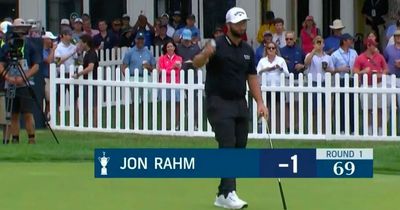 Jon Rahm has ball cheekily stolen by kids at US Open before somehow making birdie