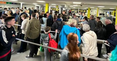 'Sea of luggage and people' outside Leeds Bradford Airport as queuing chaos continues