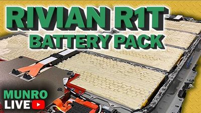 Munro Live Checks Out The Rivian R1T's Massive Battery Pack