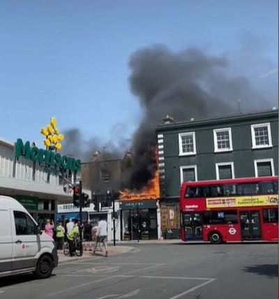 Camden fire: Ten fire engines and 70 firefighters battle blaze in shop on Chalk Farm road