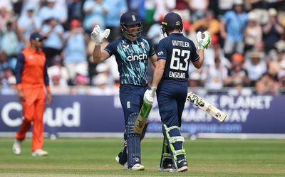 England hits ODI world-record 498-4 against the Netherlands