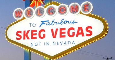 English seaside town attracts new visitors with 'Welcome to Skeg Vegas' sign