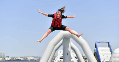 'I was terrified' - I tried out Cardiff's new aqua park and this is what it was like