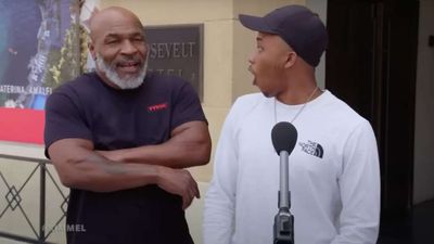 Mike Tyson Walks Behind People Talking About Mike Tyson, and It’s Great