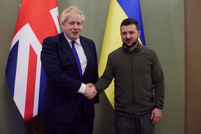 Does Boris Johnson call Ukraine's president whenever he's in trouble at home?