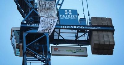 Man on top of crane arrested after FIVE DAY stand-off