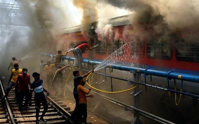 Secunderabad station violence: Officials bushwhacked, damage pegged at ₹3 crore