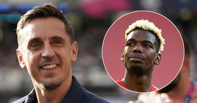 Gary Neville responds to Paul Pogba's parting shot at Man Utd contract "mistake"