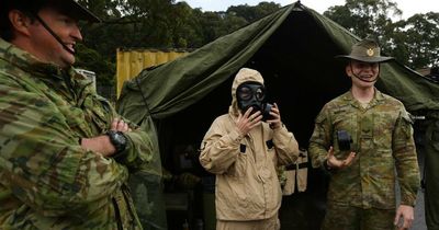 Chemical warfare demos and Army band at open day