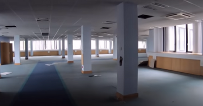 The abandoned Edinburgh call centre completely frozen in time