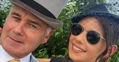 Eamonn Holmes poses with rarely seen daughter Becca, 31, on glamorous day at the races