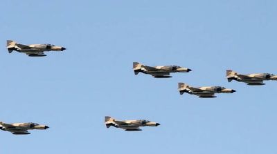Iran Fighter Jet Crashes after Engine Fails, Pilots Survive